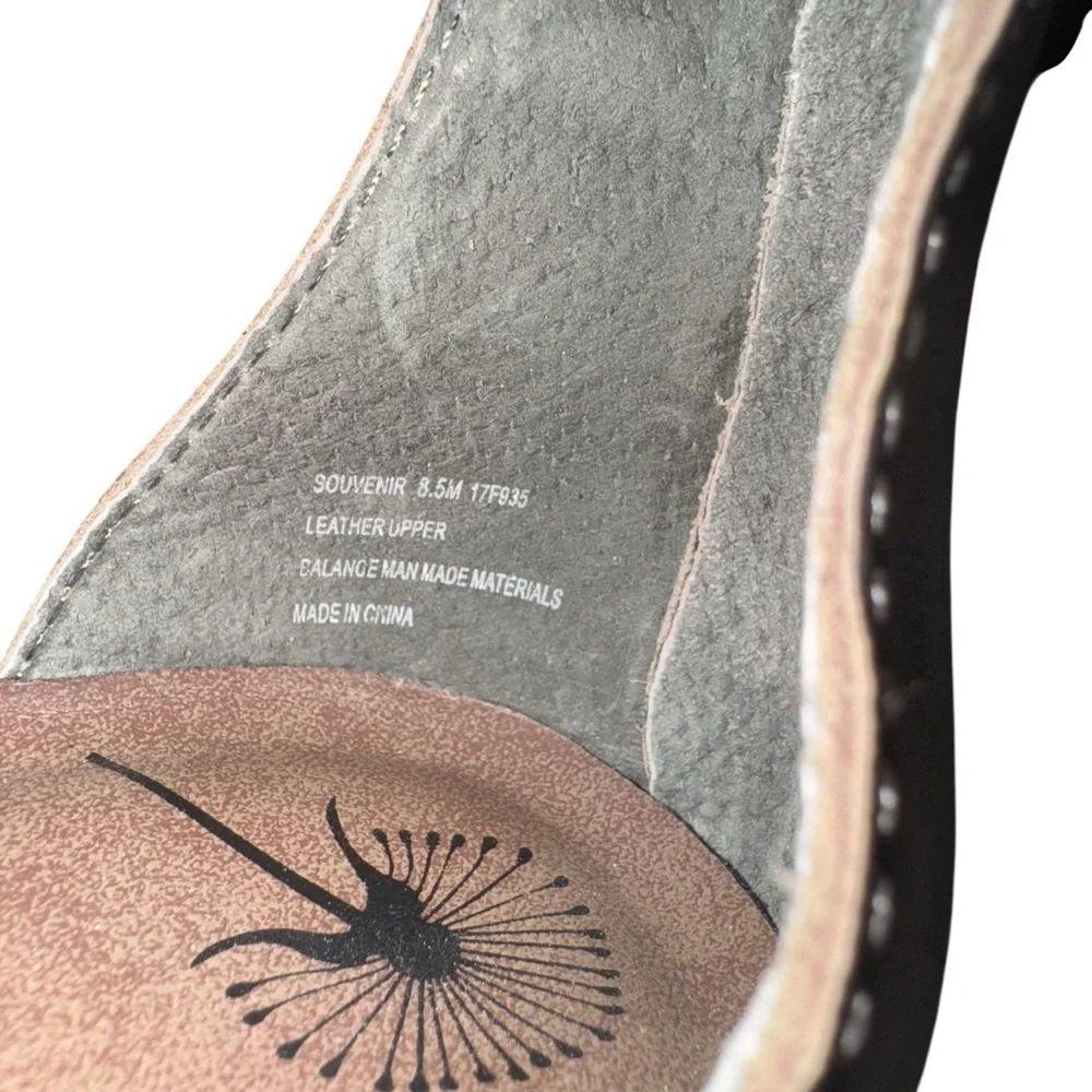OTBT Souvenir Leather Comfort Sandals‎ Zip Back Walking Shoes 8.5 Boho travel